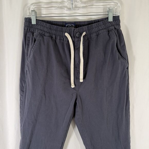J Crew Pants Men's Small Blue Grey Elastic Waist Drawstring Pockets Skinny Leg - Picture 2 of 11